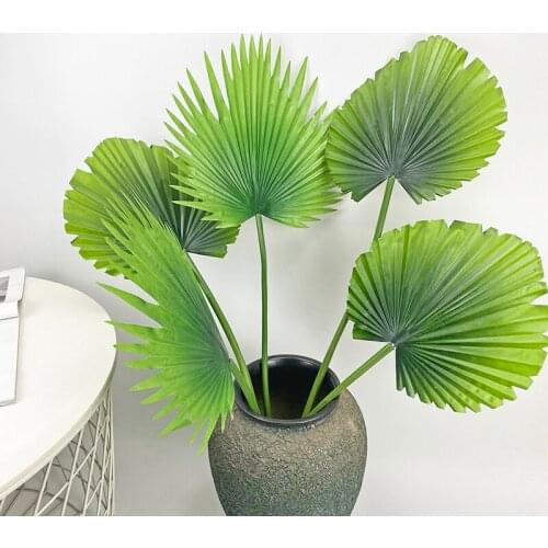 Artificial Tropical Monstera Kwai Palm Tree Leaves Home Garden Decoration Fake Plants Photography Background plante artificielle