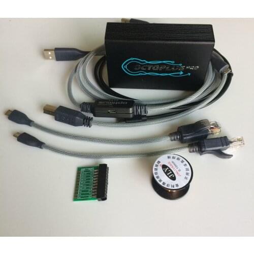 Octoplus Pro Box + 7 Cables/Adapter Set (Activated For Samsung + For LG + EMMC/JTAG + FRP Tool + HuaTool + Unlimited For Sony