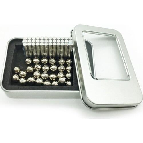 Magnetic Bars And Balls Neutral Metal 36 Rods 27 Balls Construction Sets Puzzle Stacking Game Sculpture Desk Toys