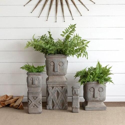 Nordic Designer Style Home Room Decoration Art Display Ornaments Balcony Garden Decoration Sculpture Statue Plant Flower Pot