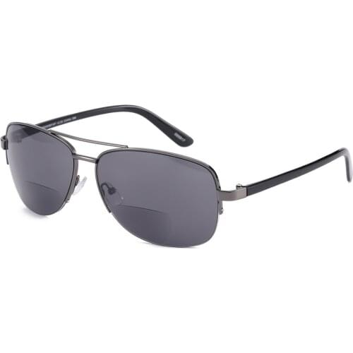 Pilot Double Bridge Sunglasses Reading Glasses Women Men Retro Fashion Outdoors Presbyoic Lenses Anti UV Anti Blu Ray 1 2 3 to 4