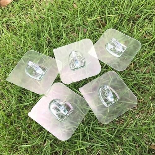 1PC Strong Home Kitchen Hooks Transparent Suction Cup Sucker Wall Hooks Hanger For Kitchen Bathroom Wholesale wall hook