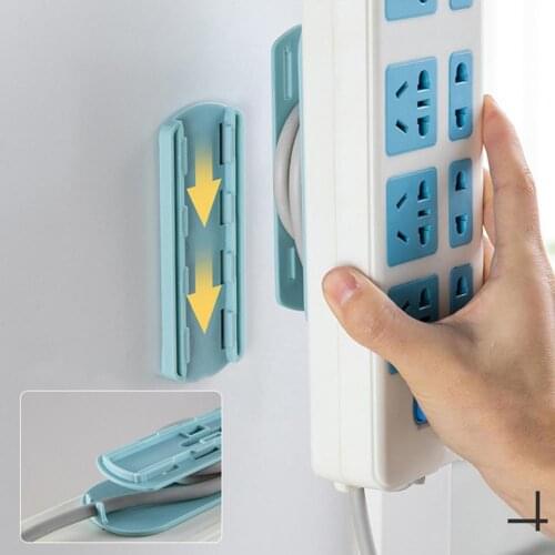 Self Adhesive Power Strip Holder Multifunctional Socket Organizer for Bedroom