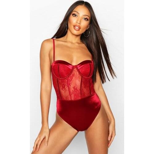 Sexy mousse bodysuit for woman lingerie waist trainer corset Lace silk gauze fight to receive waist sex appeal tight underwear