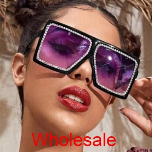 Fashion Candy Square Sunglasses Women 2020 Luxury Brand Designer Eyewear Female Oversized Unique Shades Glasses