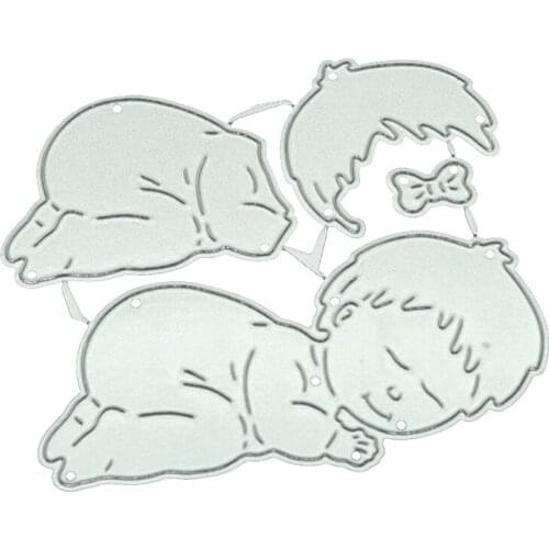 Sleeping Baby Metal Cutting Dies Craft Stamps Die Cut Embossing Card Making Stencil Frame