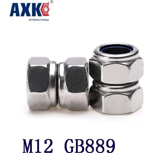 2021 New Arrival Special Offer Axk 2pcs 316 A4-80 Nylon Locknuts / Self-locking Nut Lock M12 Gb889