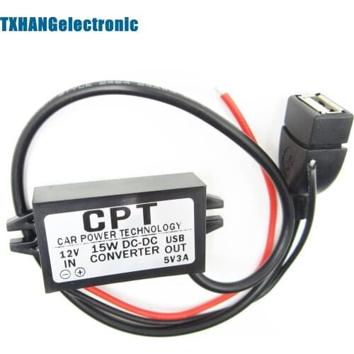 3A DC12V to 5V 15W Step down USB Converter Regulator for phone Car Charger voltage converter buck module