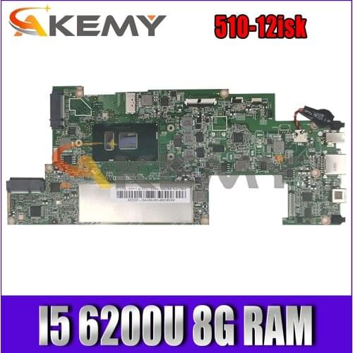 Akemy For MIIX510 Motherboard For Lenovo MIIX510-12ISK MIIX 510-12ISK Laptop Motherboard CPU I5 6200U 8G RAM 100% Test Work