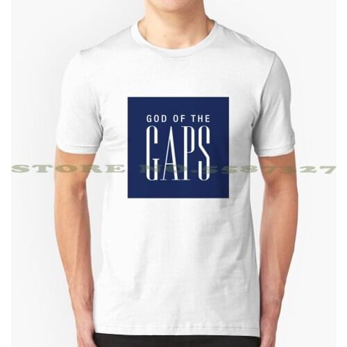 God Of The Gaps Graphic Custom Funny Hot Sale Tshirt Atheist Christian Parody Funny Religion Logic Reason Dawkins Science Gap