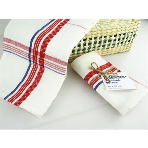 Bigger and thickened Cotton and Linen Table Napkin Dish Cloth Europe style Symple chcks Kitchen Towel Tea and Coffee Pad