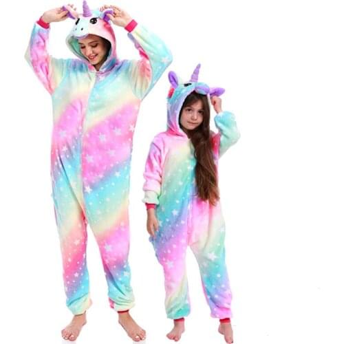 Children Unicorn Panda Onesies Pajamas Kids Baby Animal Overalls Jumpsuit Onesie Homewear Sleepwear Girls Boys Pyjamas Pijama