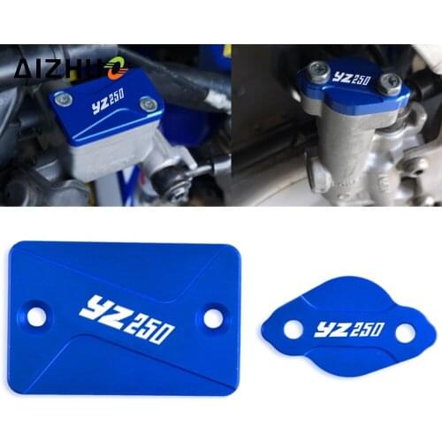 Motorcycle Front Rear Brake Reservoir Cap Cover FOR yamaha YZ250F YZ250 YZ250 F YZ 250 F 250F 2003 2004 2005 2006 2007