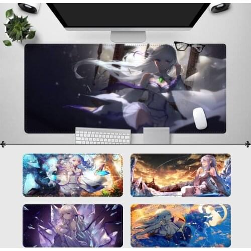 Elegant Emilia Tan Mouse Pad Gaming MousePad Large Big Mouse Mat Desktop Mat Computer Mouse pad For Overwatch