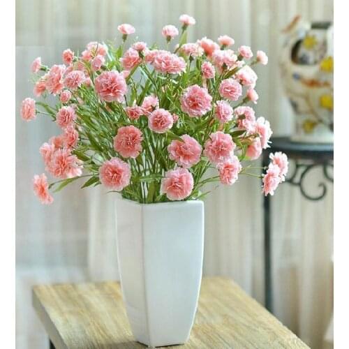 Artificial carnations artificial silk flower carnation mothers day realcarnation living room party decoration