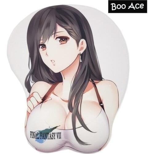 Final Fantasy VII 7 Featuring Tifa Lockhart Breast Boob Oppai Mouse pad