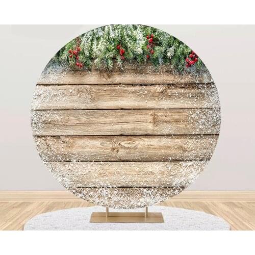 Round circle background christmas event snowflake backdrop baby shower birthday Party decor table Covers YY-588