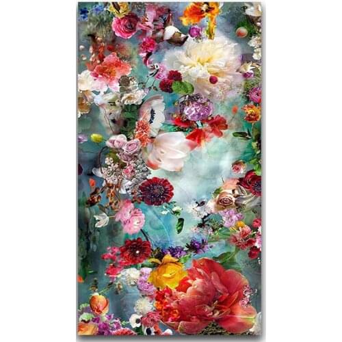 Square Round stones Diamond Painting color rose flower 5D Diy Cross Stitch Diamond Embroidery mosaic art home DecorationZP-2288