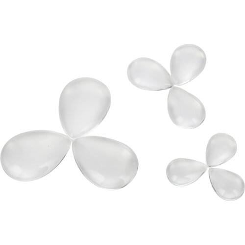 30pcs/Lot 3 Size Transparent Glass Cabochon Jewelry Findings Drops Shape Dome Cover For Jewelry Making DIY Supplies Accessories