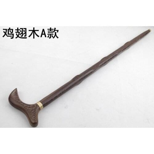 Rare Cane Wooden Walker Shouzhang Shui Gui Solid Wood Crutches Stick, Chicken Wing Wood,#04,,Free shipping