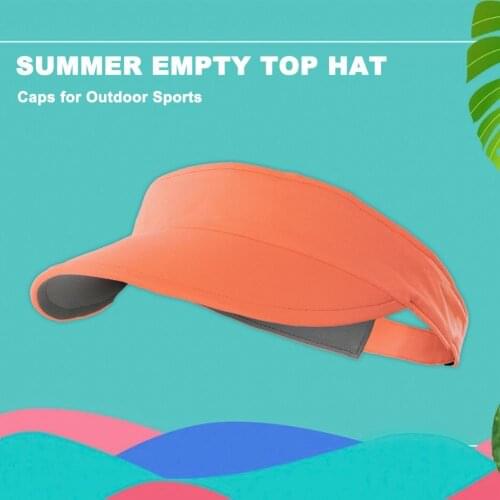 Sunscreen Bright Color Unisex Knitted Visor Caps for Outdoor Sports