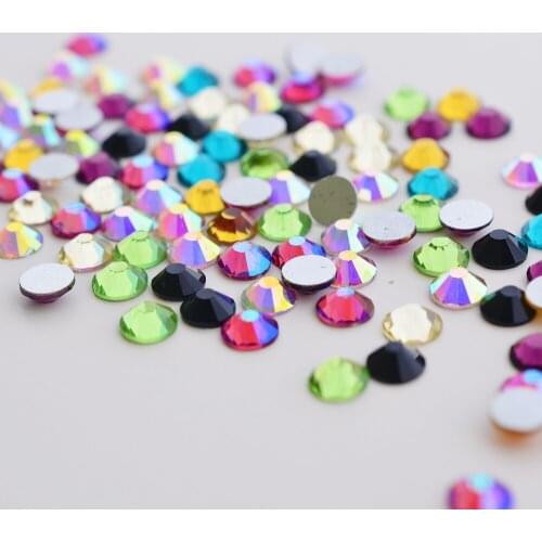 Mixed Color Crystal Rhinestone Stones Flat Back 3D Nail Art Non Hotfix Rhinestones