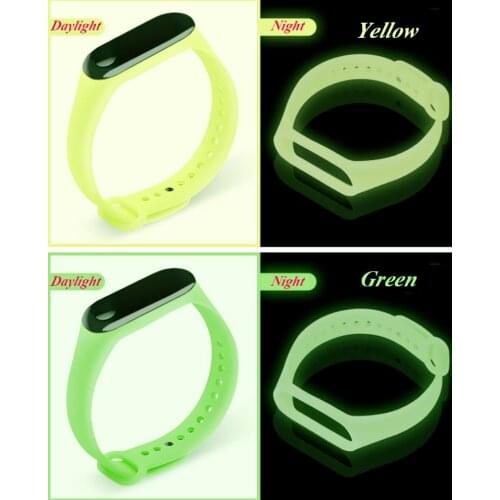 Luminous Strap for Xiaomi Mi Band 4 3 Bracelet Wriststrap Night Light Wrist Replacement Watch Band for Miband 3 Correa