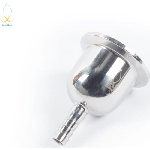 1,5" OD50,5mm Tri-clamp Reducer x 9,5mm Pagoda .Sanitary Steel 304