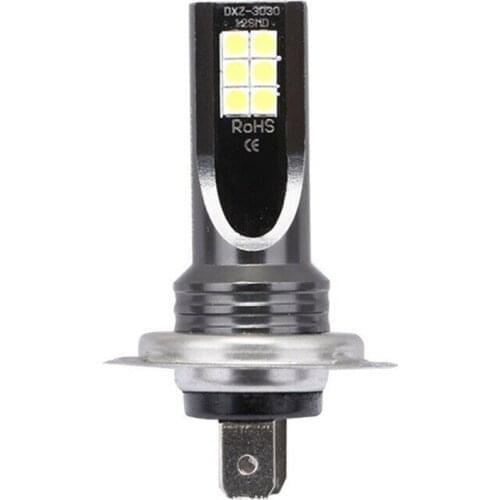 2PCS H3 H7 H11 High Quality 1200LM 3030 LED Car Front Foglamps Anti Fog Bulbs Auto Anti Fog Lamp Driving Light 6000K White