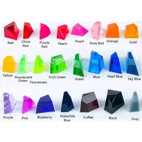24 Color Large Bottle 30ml Resin Pigment Kit Transparent Epoxy UV Resin Colorant 85LB