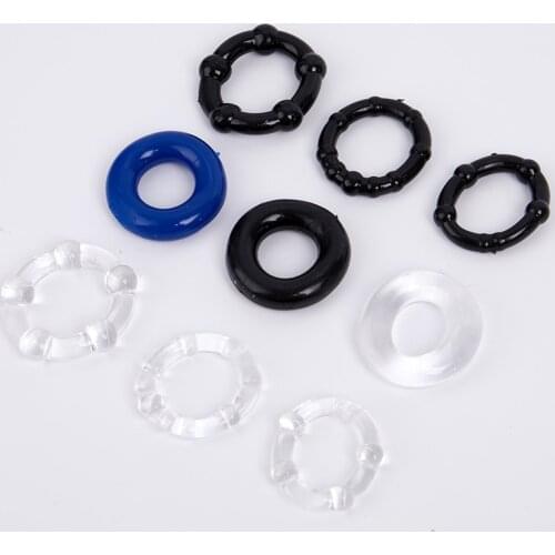 3Pcs/Set Silicone Durable Penis Ring Adult Men Ejaculation Delay Cock Ring Lasting Longer Erection Cockring Male Sex Toys Hot