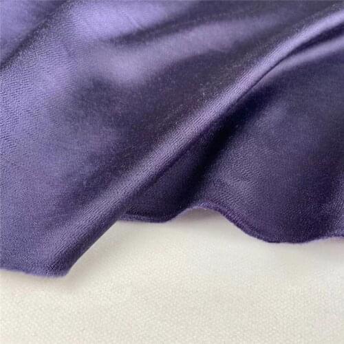 CF705 Solid High Quality French Satin Dress Fabric Silk -feeling Shirt Pajamas Dress DIY Handmade Material Silk luster Cotton