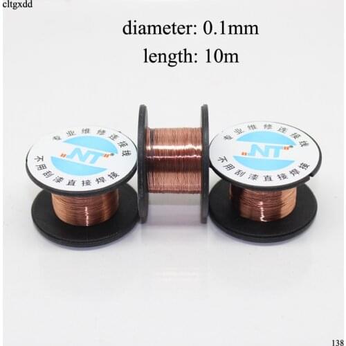 Cltgxdd 2pcs/set 0.1mm 10m Enameled Wire Soldering Wire Kit Magnet Wire Tool Copper Wire Accessories