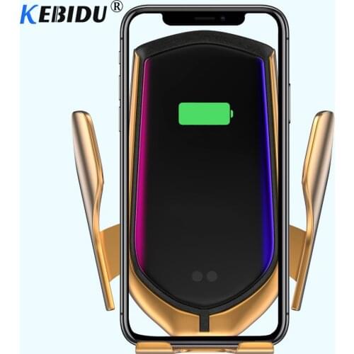 Phone Holder 10W Wireless Automatic Clamping Car Charger For Huawei P30 Pro Samsung S10 iPhone XR XS Max Plus Smart Phone