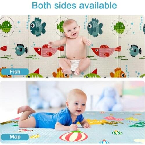 Children Room Carpet Infant Best Foldable Baby Play Mat XPE Foam Toddler Soft Crawling Pad Waterproof Developing Mat with Bag
