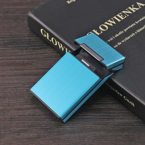 Mini Cigarette Case Smoking Accessories Aluminium Alloy Cigarette Box For Men Lady Cigarette Storage Container Tobacco Holder