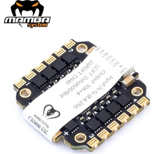 DIATONE MAMBA F30HV MINI 30A 3-5s 4 in 1 BLHeli_S ESC Dshot600 Electronic Speed Controller 20x20mm/M2 for RC FPV Racing Drone