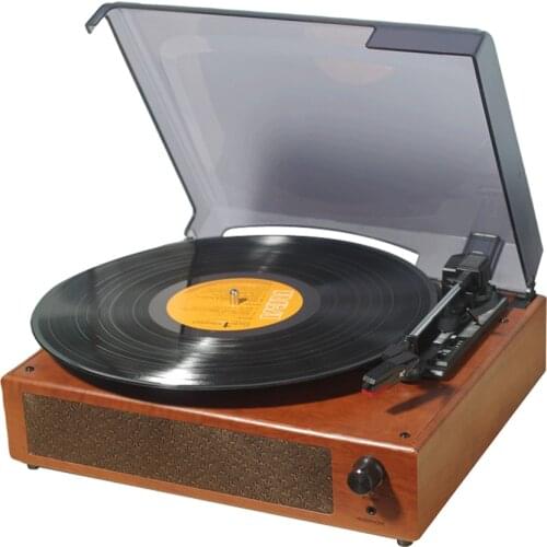 Retro Record Player 33/45/78RPM Gramophone USB Turntable Disc Household Portable Gramophones Home Decorative Tool
