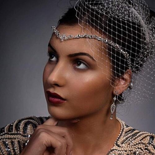 Exquisite Zircon Crown Head Wear Crystals Bridal Headpiece Moroccan Chic Bride Wedding Hair Accessories Ethnic Head Chain