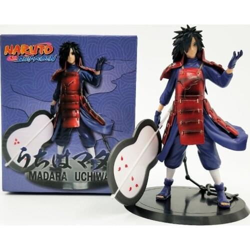 Classic Anime Naruto Uchiha Madara Mi Action Figure Ninja Wars Toy Model Decoration Gifts for Friends and Children Collectible