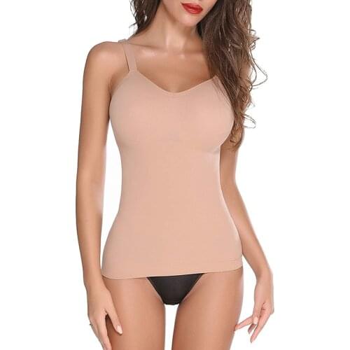 Women Tummy Control Shapewear Camisole Tank Tops Seamless Body Shaper Waist Corset fajas Compression Top