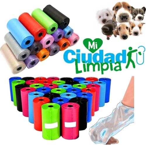 Lot 12-72rolls dog garbage bags pet bag poop clean excrement bag for domestic animal feces