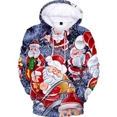 2020 New Christmas Hoodies Men/Women 3D Sweatshirts Boy/Girls Favorite Christmas Hooded Mens Polluvers Spring Winter Cap Coats