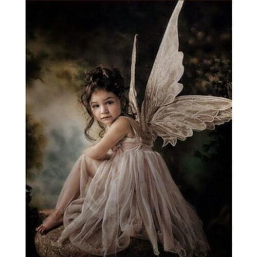 New hot sale 5D DIY diamond painting full square diamond painting cross stitch "an angel girl" 3D diamond embroidery needlework