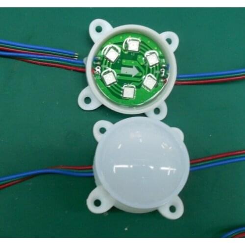 DC12V WS2811 pixel module, with 6pcs 5050 RGB SMD LED,45mm diameter,20pcs a string