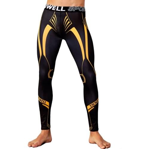 Sexy Mens Compression Pants Running Tights For Men Gym Sport Leggings Clothing Man Exercise Training Fitness Leggins Brand