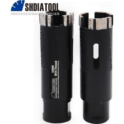 SHDIATOOL 2pcs M14 Dia 35mm Laser Welded Diamond Dry Drilling Core Bits With Side Protection Granite Marble Drill Bits Hole Saw