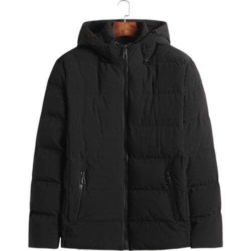 Plus size 8XL 7XL 6XL 5XL New Jackets Thick Cotton-padded clothes Winter zipper Coat Men Parka Fashion Overcoat Detachable hat