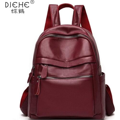 Womens Backpack High Quality PU Leather Backpack for Teenage Girls Schoolbag Large Capacity Female shoulder bag Bagpack Mochila