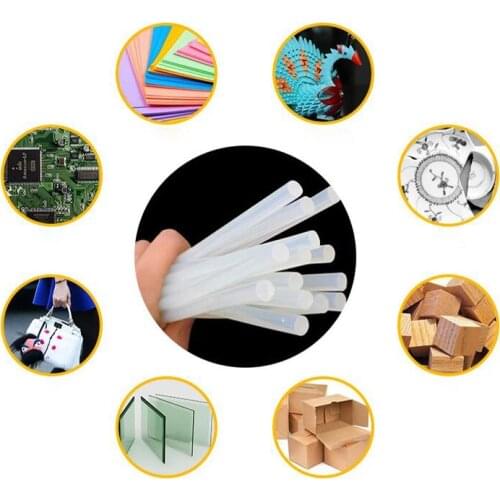 10pcs/lot 7mm Hot Melt Glue Gun Sticks for Glue Gun High Viscosity Transparent Adhesive Sticks DIY Hand Tools